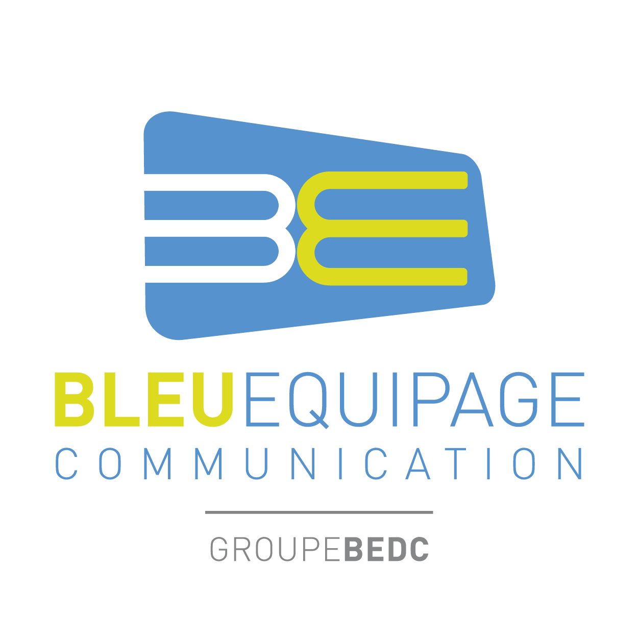 Logo de l'agence de communication Bleu Équipage Communication